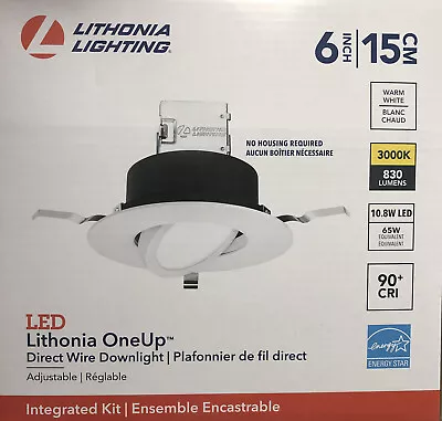 LED Recessed Downlight Lithonia Lighting 6” White Gimble • $32.97