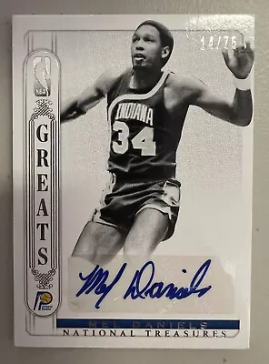 Mel Daniels 2015 National Treasures Greats Autograph #/75 • $84.99