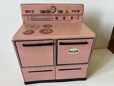 Vintage Wolverine Pink Tin Metal Toy Litho Stove Oven 1950s • $24.99