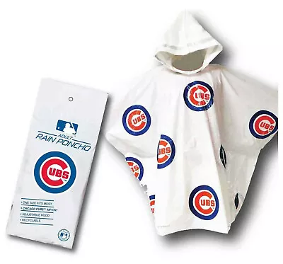 Storm Duds Chicago Cubs Lightweight Stadium Adult Adjustable Hood Rain Poncho • $9.95