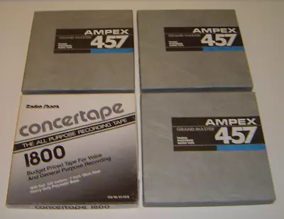 Ampex Grand Master 457 Studio Mastering Audio Tape Reel Recorder Lot • $75