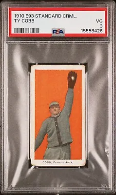 1910 E93 Standard Caramel Ty Cobb PSA 3 - Rare Beauty! • $9500