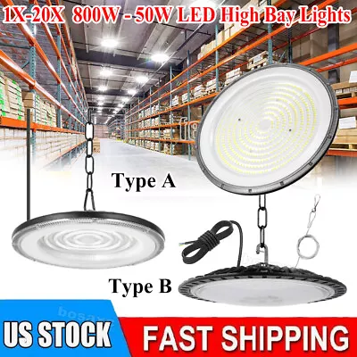 20 Pack 800W UFO Led High Bay Light Factory Warehouse Commercial Led Shop Lights • $233.99