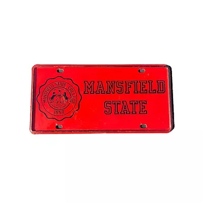 Mansfield University Vanity License Plate PA College 1980s Vintage • $24.99