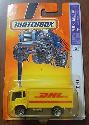 2005 Matchbox MBX Metal Yellow DHL Toy Die-Cast Delivery Truck J5576 NIP • $10.99