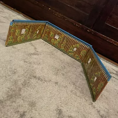 MARX Fort Dearborn Tin Litho Playset Walls - Set Of 3 • $14