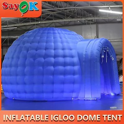 Inflatable Igloo Dome Tent Event Dome For Party Wedding Private Use W/LED&Blowe • $1219