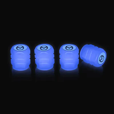 4PCS Car Fluorescent Tire Valve Cap Luminous Stem Cap Accessories For Mazda Blue • $9.99