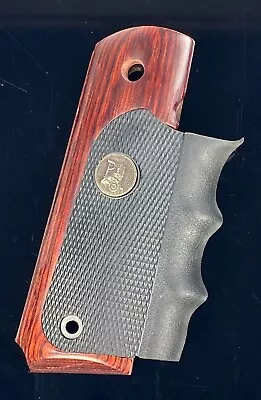 Pachmayr 00423 Colt 1911 American Legend Rosewood Grips Wraparound Rubber Panels • $44.99