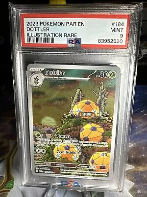 2023 PokéMon TCG Dottler 184/182 English Full Art PSA 9 • $14.99