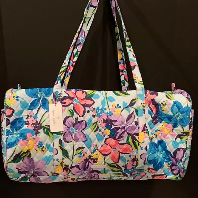 Vera Bradley Large Duffel Travel Gym Bag Marian Floral Pattern New • $61.75