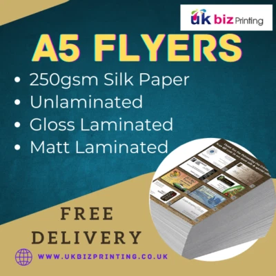 £25.95 • Buy  A5 Flyers 250gsm Matt Laminated