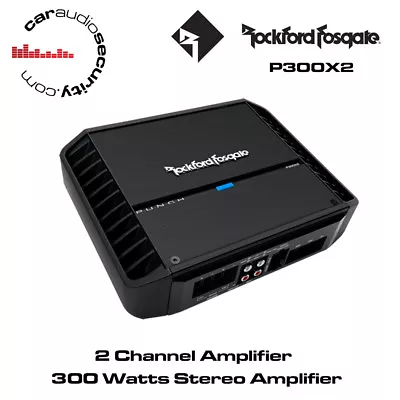 Rockford Fosgate Punch P300X2 - 2 Channel Amplifier 300 Watts Stereo Amplifier • £279