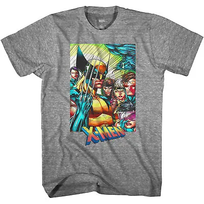 Marvel X-Men 90's Team Portrait Wolverine Gambit Rogue Cyclopes Men's T-Shirt • $21.95