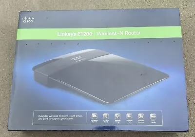 Cisco Linksys E1200 Wireless-N300 802.11n Router WiFi 4 Ethernet Ports NEW • $23