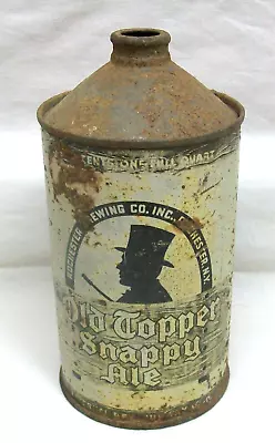 Vintage Old Topper Snapp Ale 1-Quart Cone Top Beer Can (Rochester Bvg Co) Filler • $34.99