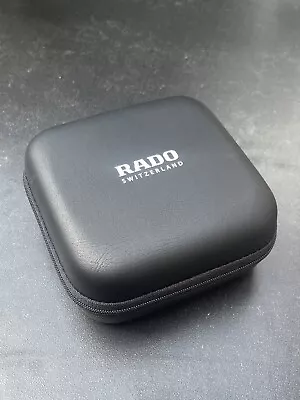 Genuine Rado Watch Box Service Case Black Zip Up Travel Holder For Your Watch • £13.95