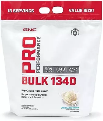 GNC Pro Performance Bulk 1340 Support Muscle Energy Dietary Supplement - 12 Lb • $103.99