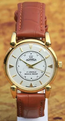 Luxury Vintage Roamer FHF ST96 17Jewels Hand Winding Swiss Made Men's Wristwatch • $44.99