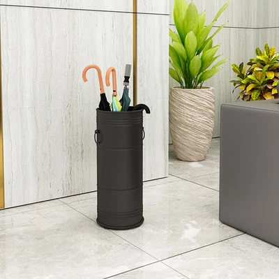 $51.99 • Buy Black Umbrella Stand Vintage Style Metal Walking Stick Holder Rack 22x51cm AUS