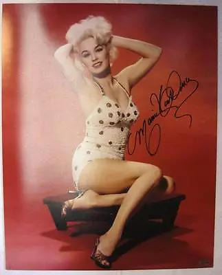 Mamie Van Doren Signed 16x20 Autograph Photo Playboy Model Auto OC Dugout Holo • $143.99