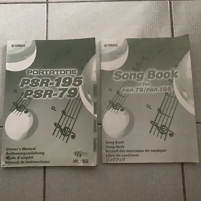 Yamaha Portatone PSR-79/PSR-195 Manual + Song Book - Genuine Original • $34.95
