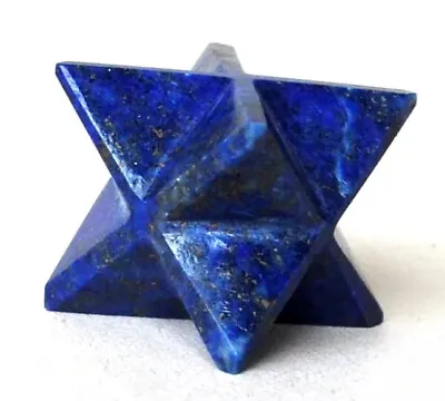 Reiki Energy Lapis Lazuli Merkaba Star Self Expression Natural Crystal Healing • £12.99