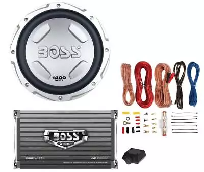 BOSS CX122 12  1400W Car Power Subwoofer Sub Woofer And Amplifier And Amp Kit • $123.99