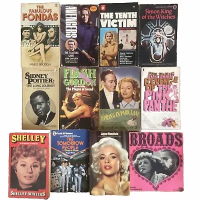 Vintage (1960s-1970s) Film & TV Paperback Bundle X 12 Avengers Jayne Mansfield • £9.99