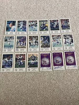 1985 Police Minnesota Vikings Team Set Signed Complete Bud Grant Autograph Auto • $179.99