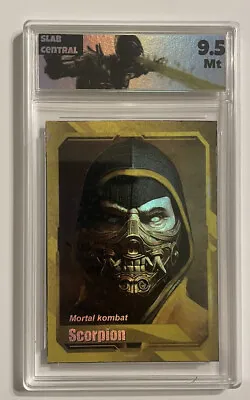 Mortal Kombat Scorpion Holographic Novelty Card Graded 9.5 Scc Grading • $14