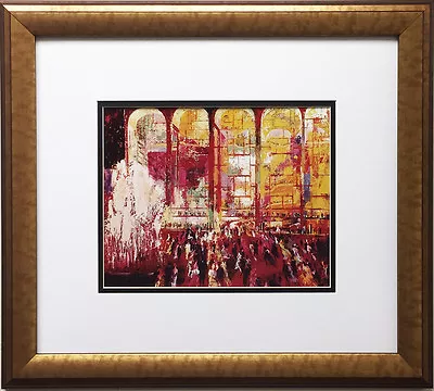 LeRoy Neiman  Metropolitan Opera Opening  Newly CUSTOM FRAMED Art Print NEW YORK • $69.99