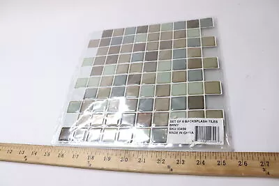 (6-Pack) Peel-And-Stick Mosaic Backsplash Tiles 10  X 10  33459 • $14.48