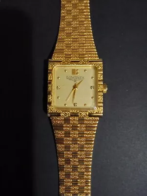 Vintage Longines Ladies Wind Up Watch RUNNING 14K GOLD Plated 9320 • $150