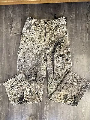 Field Staff Camoflauge Hunting 6 Pocket Cargo Mossy Oak Brush Pants Size 28 • $27