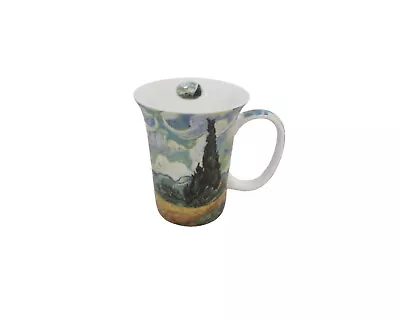 McIntosh Vincent Van Gogh Cypresses 12 Oz Bone China Art Mug • $19.50