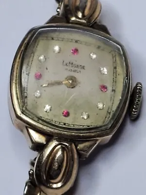 Vintage Mechanical Hand-winding Jeweled Le Monde Watch • $14.99