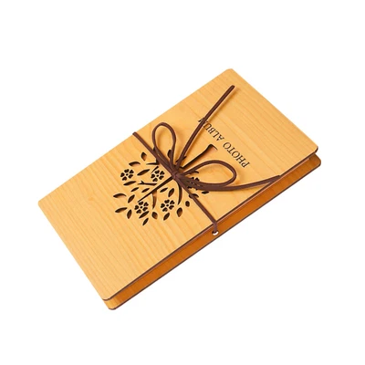 £10 • Buy  Wooden Photo Album DIY Hardcover Scrapbook Children Gifts Wedding