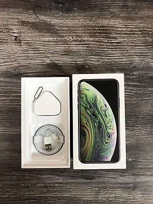£14.99 • Buy Used Empty Box For Apple IPhone Xs Space Grey 64GB + Accessories