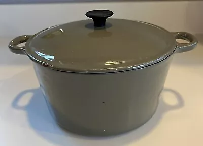 Martha Stewart MSE Gray Enamel Cast Iron Dutch Oven Pot • $20