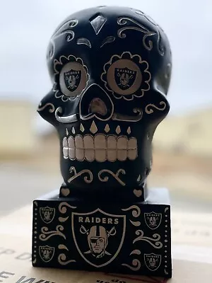 Las Vegas Raiders Sugar Skull Statue NFL - Free Ship Go Raiders • $49.99