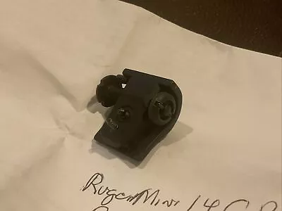 Vintage Ruger Mini 14  ALL STEEL  Rear Sight Assembly Complete • $125