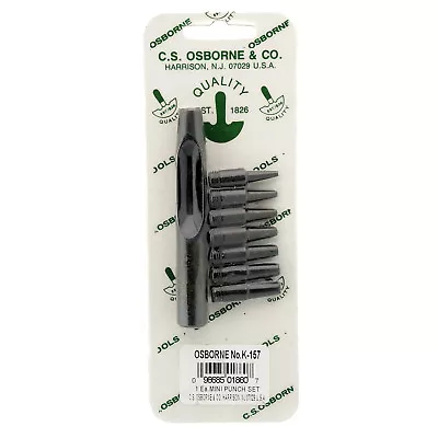 C.S. Osborne Mini Punch Set #K-157 Made In USA • $39.50