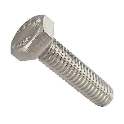 1/4-20 X 1  Hex Head Bolts Stainless Steel Fully Threaded Qty 25 • $11.72