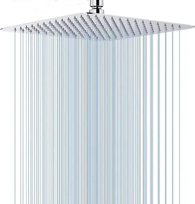 Square Rain Shower Head  Stainless Steel High Pressure Oil Rubbed • $22.66