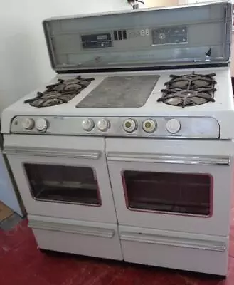 Vintage O'Keefe & Merritt Four Burner Stove With Double Oven And Griddle - TLC • $2499.99