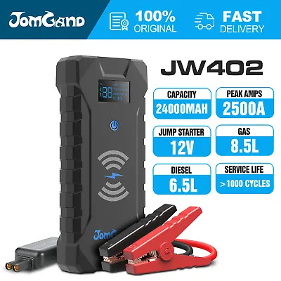 Jump Starter 2500A Portable 12Volt Car Battery Heavy Duty High Booster Jomgand • $97.99