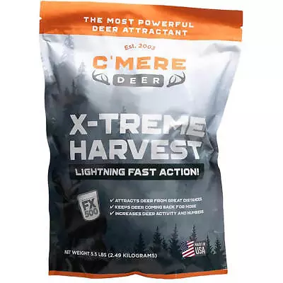 C'Mere Deer 3 Day Harvest Deer Attractant 5.5 Lb. Bag + Free Gift & SHIPPING • $39.99