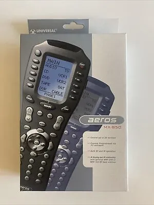 *BROKEN FOR PARTS* URC Aeros Universal Remote Control Mx-850 MX850 Programmable • $25