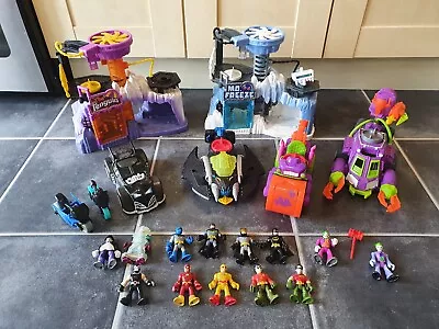 £45 • Buy Batman Imaginext Bundle Penguin,Mr Freeze,Joker,Cave Buildings,Vehicles, Figures